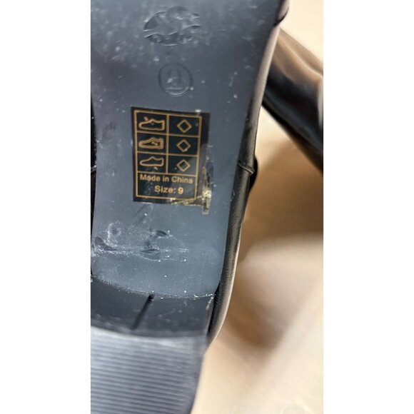 Shoe Republican Boots Black high heels size 9 - Picture 11 of 14